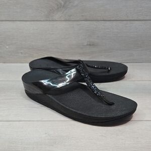 Fitflop Women's T Strap Wedge Sandals Shoes Sz 9